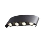 SL089.401.08 Светильник уличный настенный ST-Luce Черный кварцевый LED 8*1W 4000K BISELLO — изображение 5