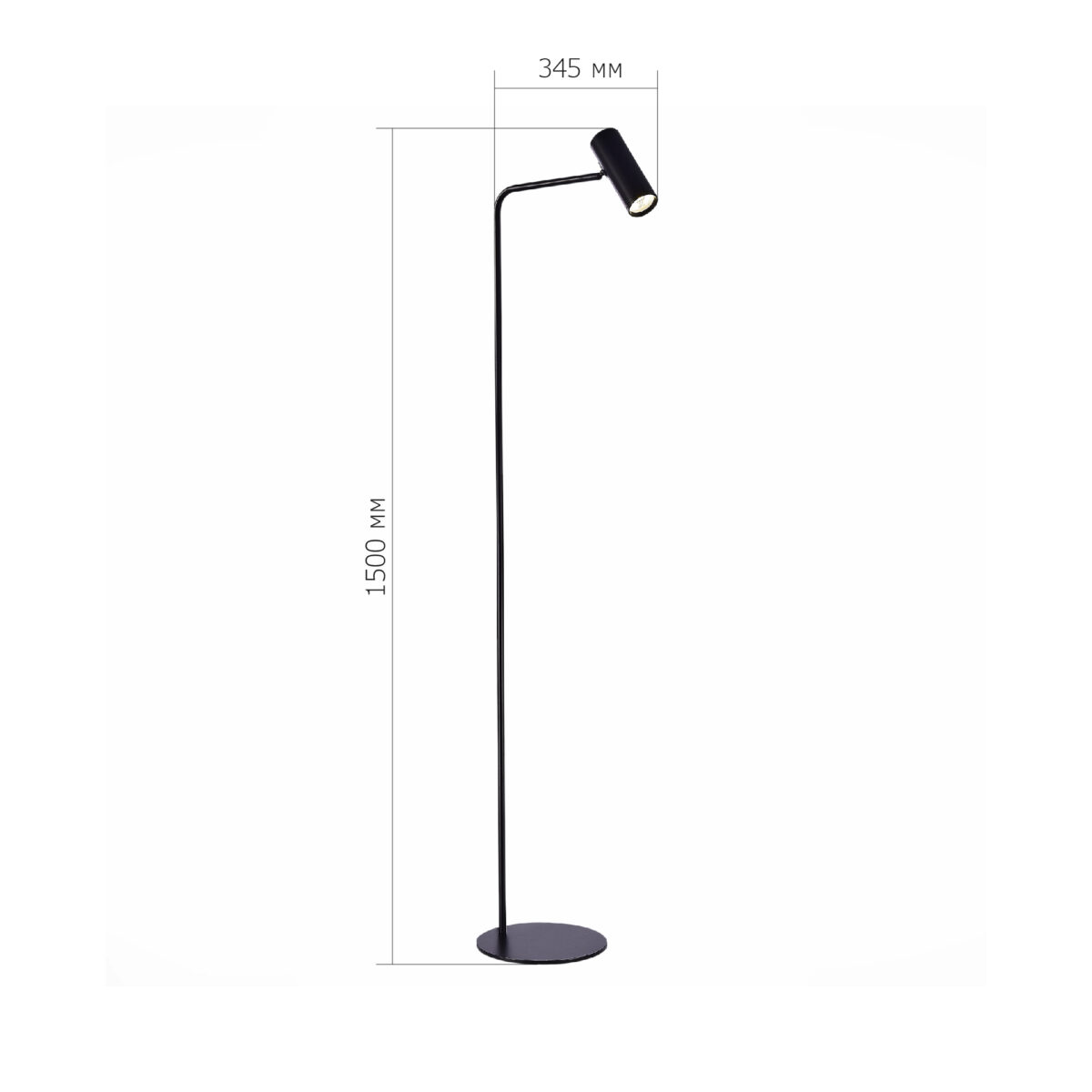 SL1006.405.01 Торшер ST-Luce Черный/Черный LED 1*3W 3000K АРПЕРА — изображение 3