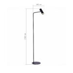 SL1006.405.01 Торшер ST-Luce Черный/Черный LED 1*3W 3000K АРПЕРА — изображение 3