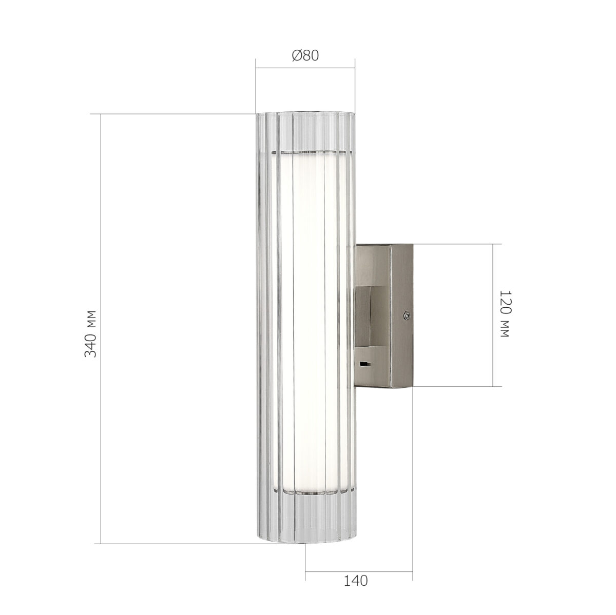 SL2010.101.01 Светильник настенный ST-Luce Никель/Белый, Прозрачный LED 1*7W 3000K/4000K ЭНФИС — изображение 9