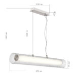 SL2010.103.01 Светильник подвесной ST-Luce Никель/Белый, Прозрачный LED 1*33W 3000K/4000K ЭНФИС — изображение 7