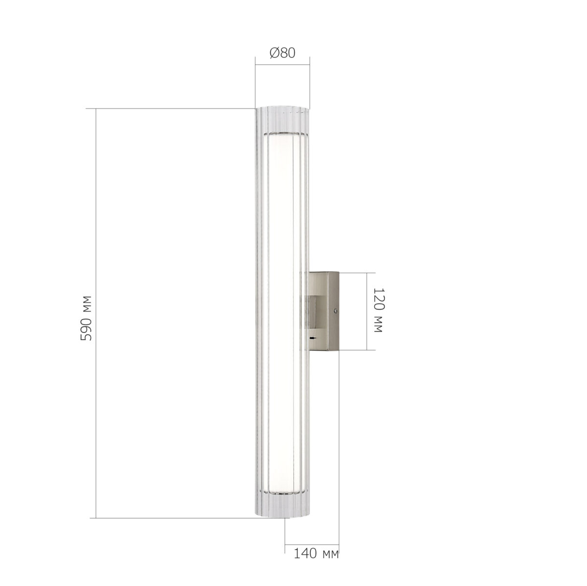 SL2010.111.01 Светильник настенный ST-Luce Никель/Белый, Прозрачный LED 1*13W 3000K/4000K ЭНФИС — изображение 8