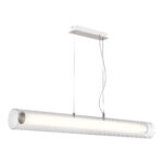 SL2010.113.01 Светильник подвесной ST-Luce Никель/Белый, Прозрачный LED 1*40W 3000K/4000K ЭНФИС