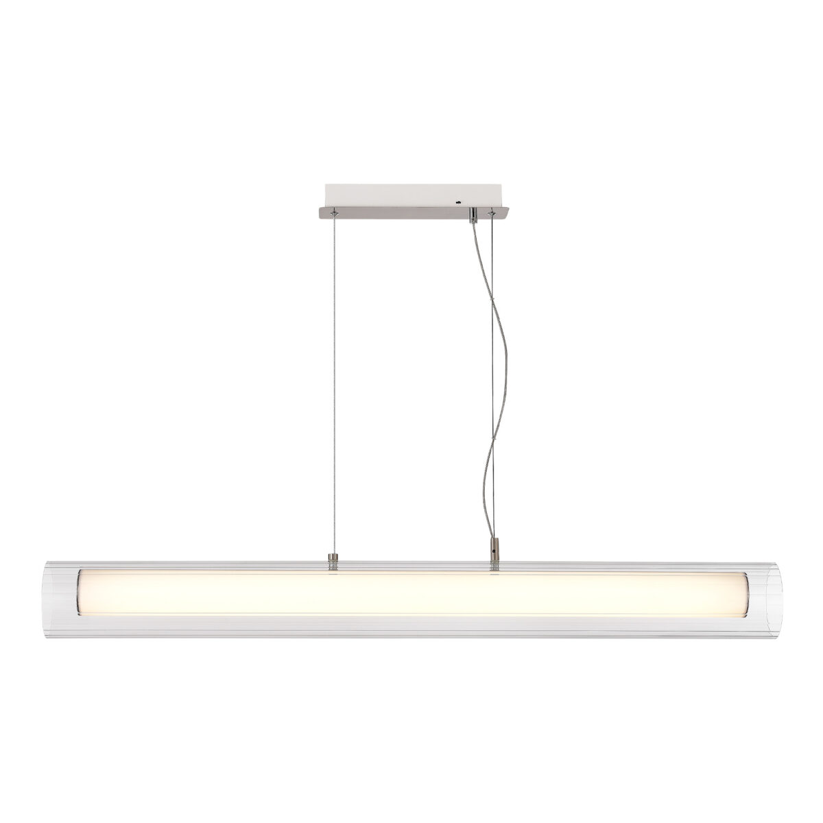 SL2010.113.01 Светильник подвесной ST-Luce Никель/Белый, Прозрачный LED 1*40W 3000K/4000K ЭНФИС — изображение 5
