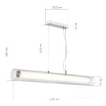 SL2010.113.01 Светильник подвесной ST-Luce Никель/Белый, Прозрачный LED 1*40W 3000K/4000K ЭНФИС — изображение 8