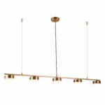 SL6000.303.05 Светильник подвесной ST-Luce Латунь/Латунь LED 5*7W 3000K ПАНЧЕС