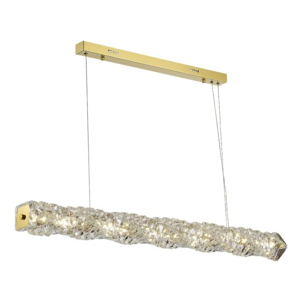 SL6010.203.30 Светильник подвесной ST-Luce Золотистый/Прозрачный LED 1*30W ЭСПИРА
