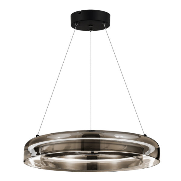 SL6019.333.01 Светильник подвесной ST-Luce Черный/Дымчатый, Белый LED 1*36W 3000K ФОРЕЙ