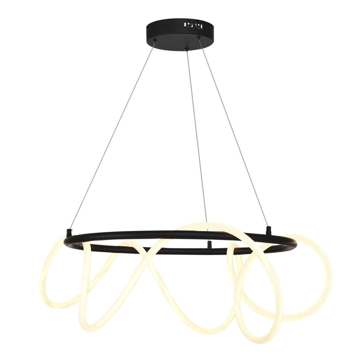 SL6102.403.55_01W SL6102.403.55 Светильник подвесной ST-Luce Черный/Белый LED 1*35W 3000K САГРАТО — изображение 1
