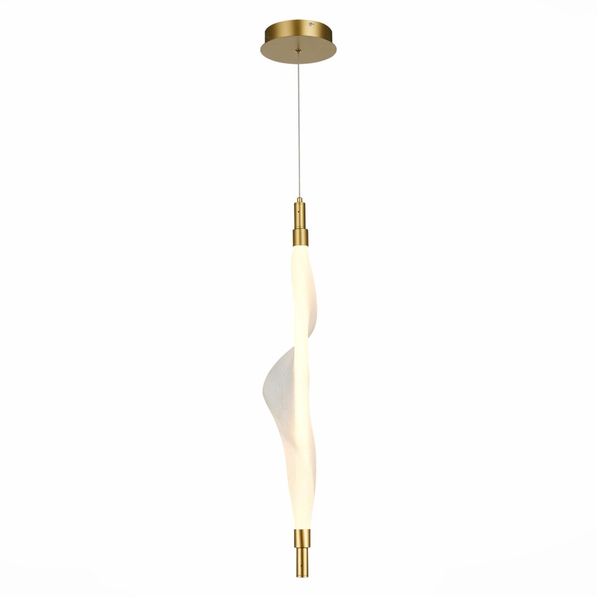 SL6109.213.01_01W SL6109.213.01 Светильник подвесной ST-Luce Золотистый/Белый LED 1*25W 3000K АЛЬБА — изображение 1