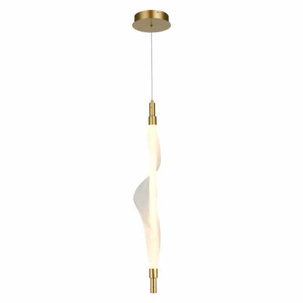 SL6109.213.01 Светильник подвесной ST-Luce Золотистый/Белый LED 1*25W 3000K АЛЬБА