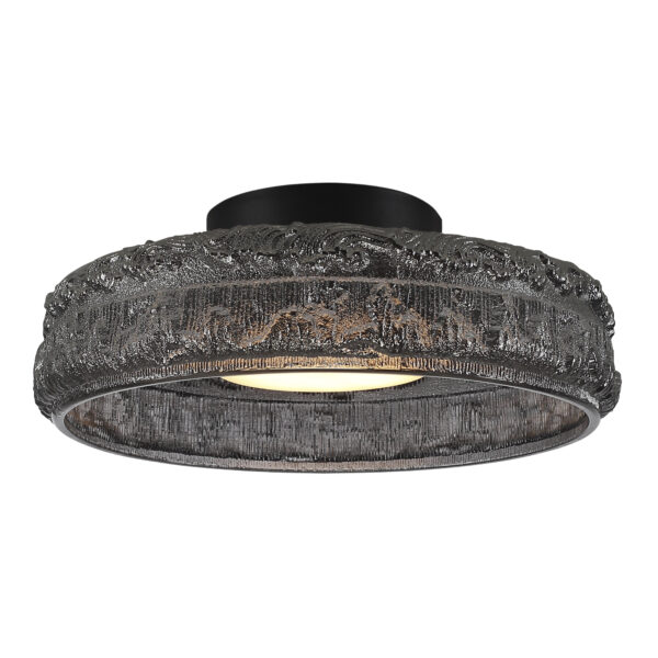 SL6143.412.01 Светильник потолочный ST-Luce черный/дымчатый LED 1*15W 4000K АНТИК