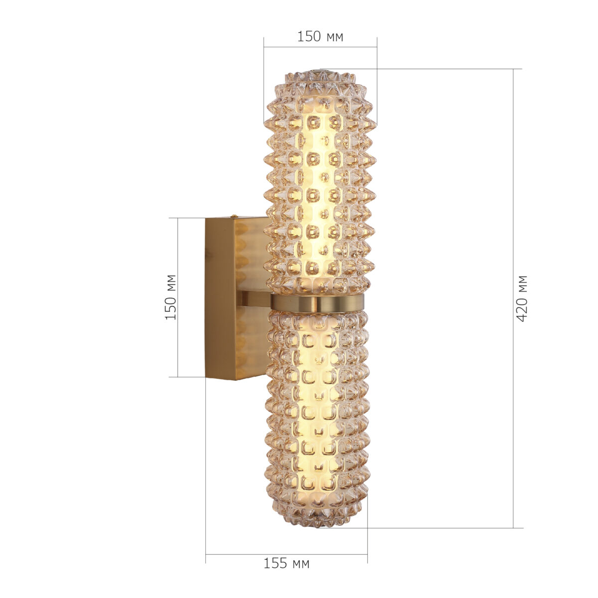 SL6144.301.01 Светильник настенный ST-Luce латунь/Шампань LED 1*11W 4000K САГУАРО — изображение 6