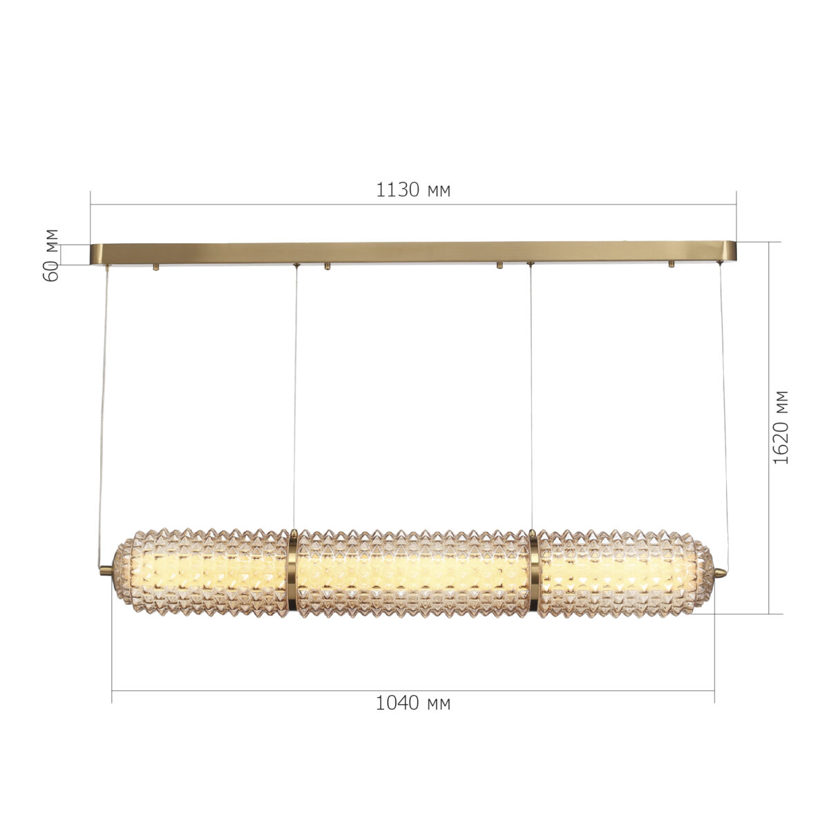 SL6144.313.01 Светильник подвесной ST-Luce латунь/Шампань LED 1*37W 4000K САГУАРО — изображение 5