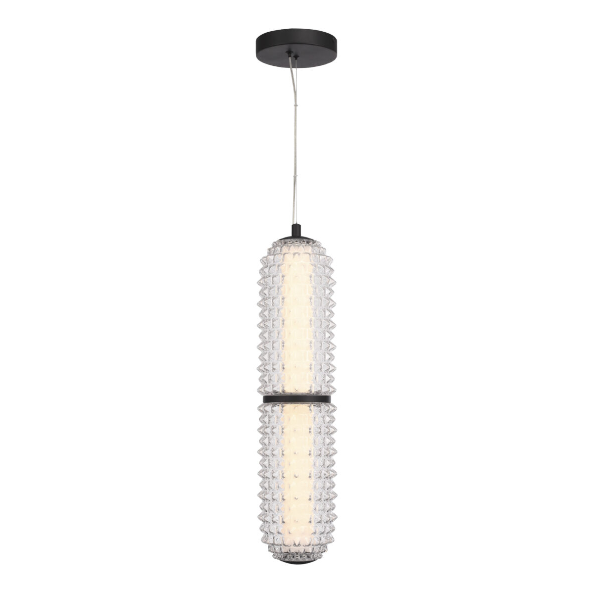SL6144.403.01 Светильник подвесной ST-Luce черный/прозрачный LED 1*22W 4000K САГУАРО — изображение 1