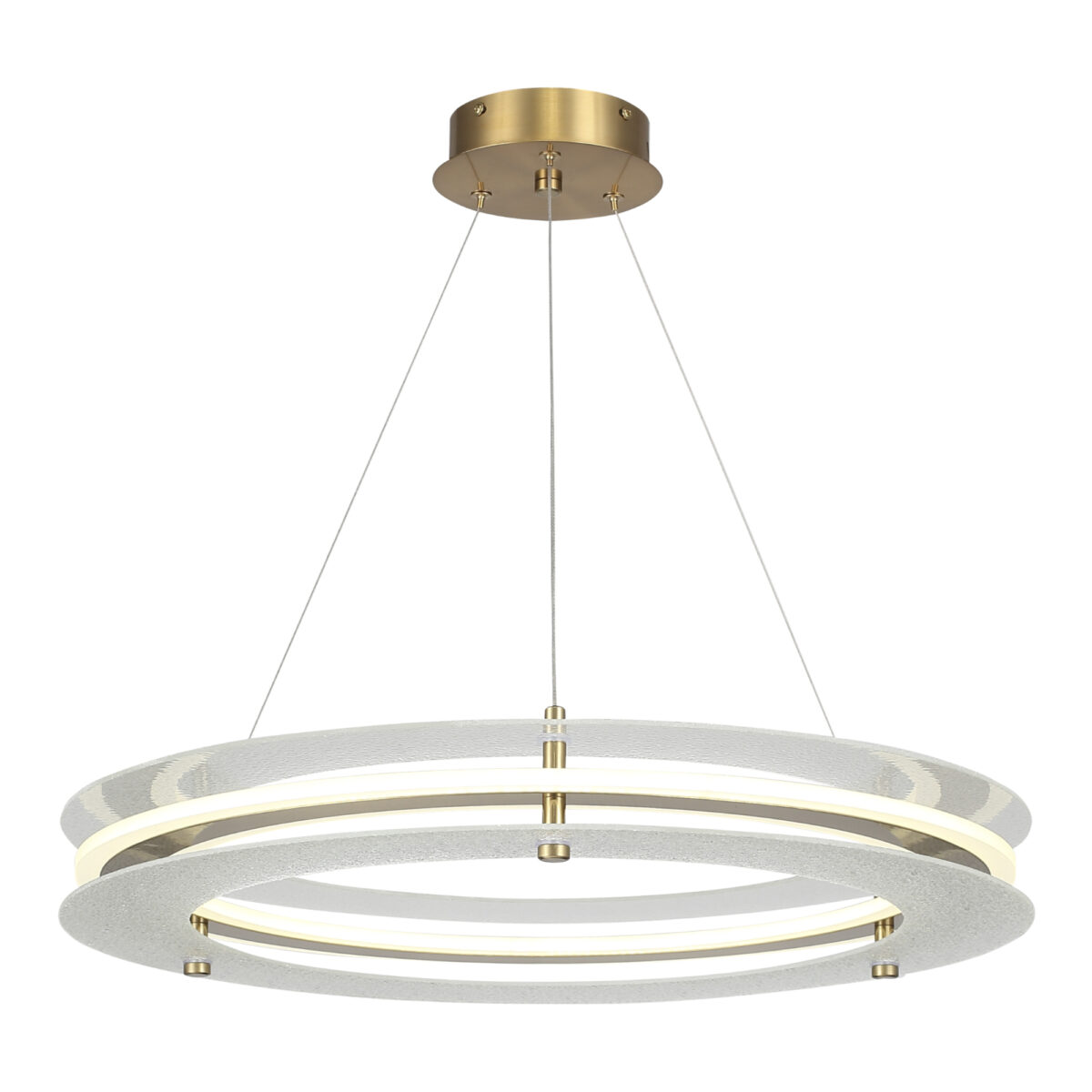 SL6245.203.01_01W SL6245.203.01 Светильник подвесной ST-Luce золотистый/Прозрачный LED 1*40W 4000K ФЭГИ — изображение 1