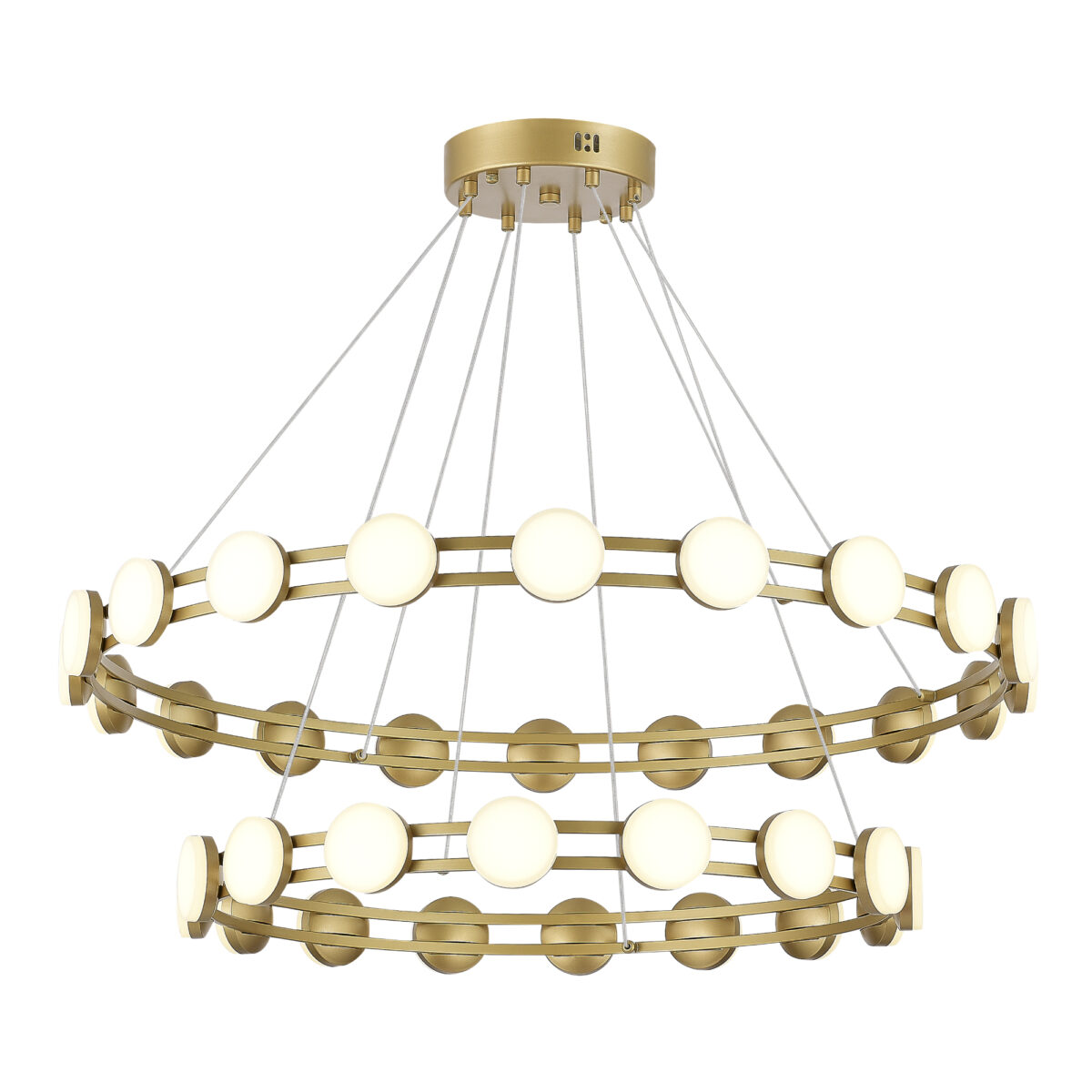 SL6610.203.36_01W SL6610.203.36 Светильник подвесной ST-Luce золотистый/белый LED 1*70W 4000K МОНРО — изображение 1