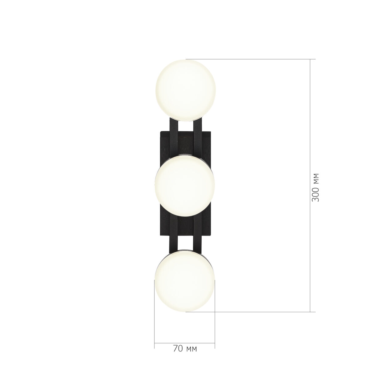 SL6610.401.03 Светильник настенный ST-Luce черный/белый LED 1*6W 4000K МОНРО — изображение 3