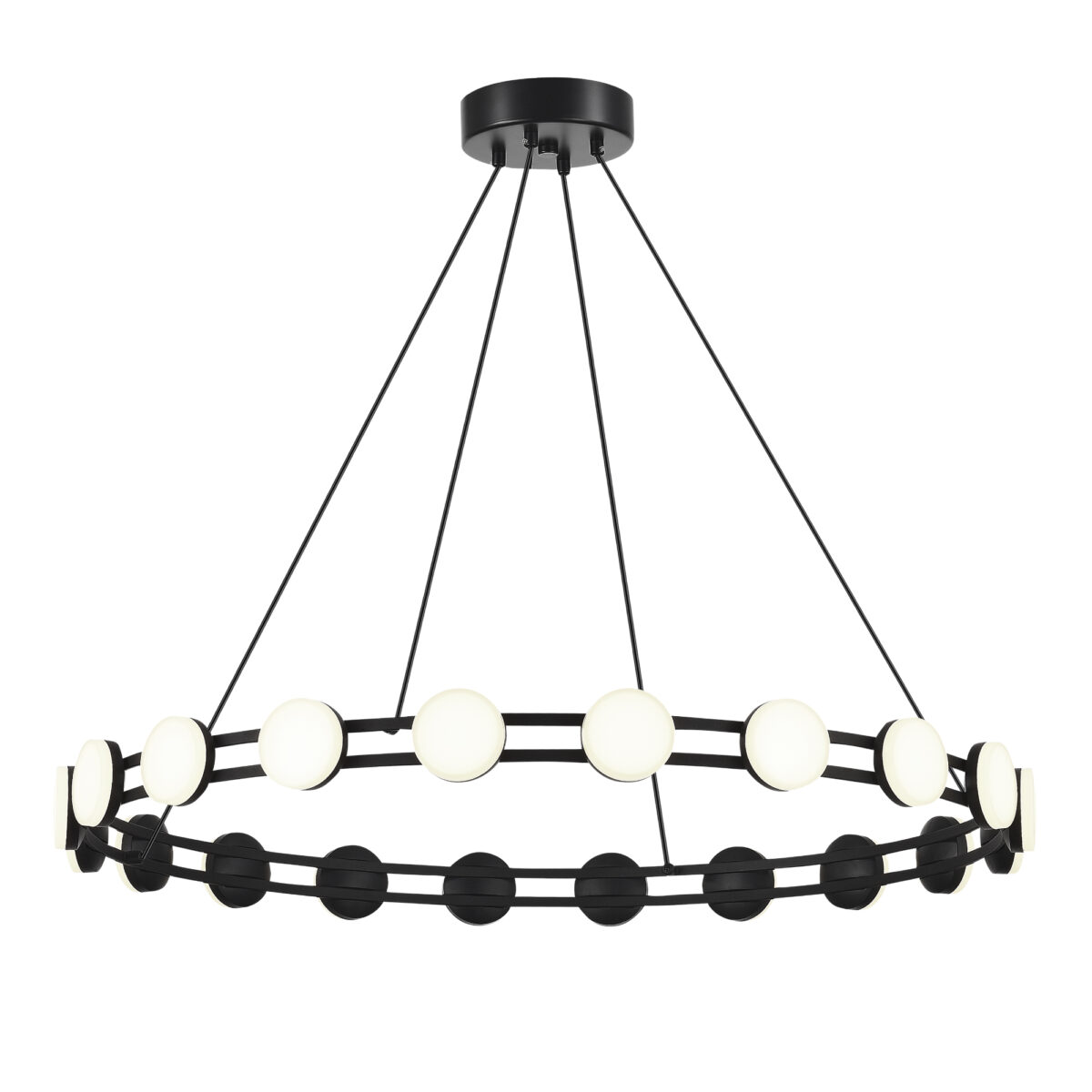 SL6610.403.20 Светильник подвесной ST-Luce черный/белый LED 1*40W 4000K МОНРО — изображение 1