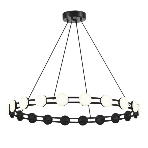SL6610.403.20 Светильник подвесной ST-Luce черный/белый LED 1*40W 4000K МОНРО