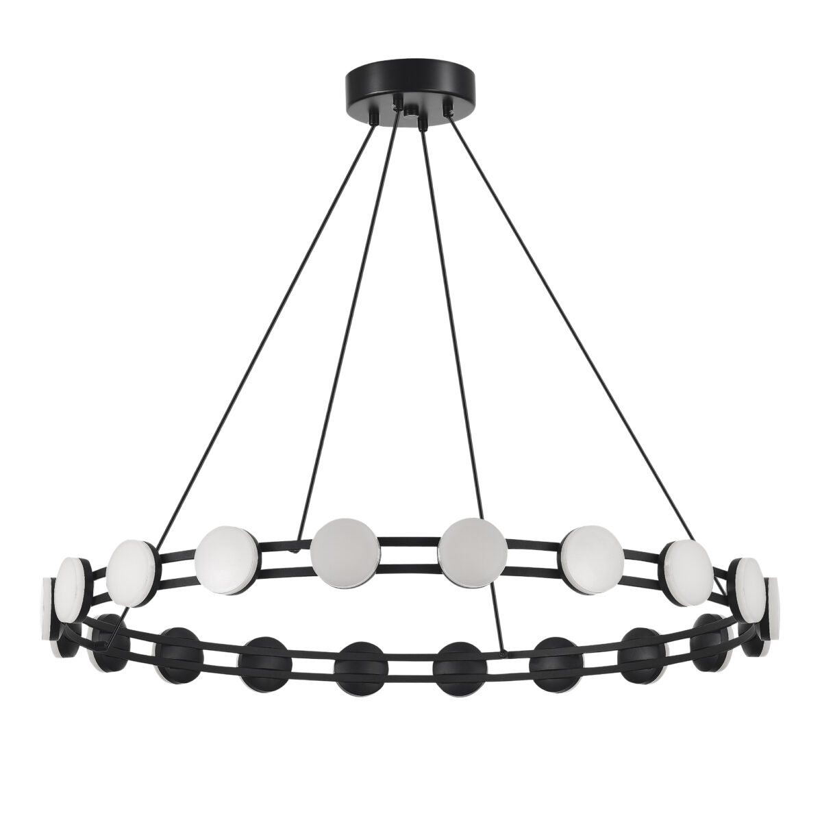 SL6610.403.20 Светильник подвесной ST-Luce черный/белый LED 1*40W 4000K МОНРО — изображение 2