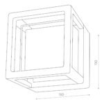 SL9504.401.01 Светильник уличный настенный ST-Luce Черный/Белый LED 1*5W 4000K ALCENO — изображение 2