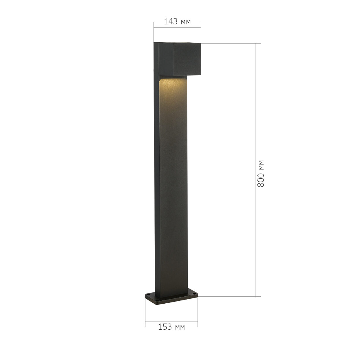 SL9513.405.01 Светильник уличный наземный ST-Luce черный/черный LED 1*12W 2700K BRIK — изображение 10