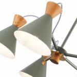 SLE125112-05 Светильник потолочный Серый, Золотистый/Серый, Темное дерево E14 5*40W МОДИКА — изображение 3
