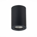 ST108.407.01 Светильник потолочный Черный GU10 1*50W IP20 D70xH100 220V Без ламп Накладные светильники — изображение 2