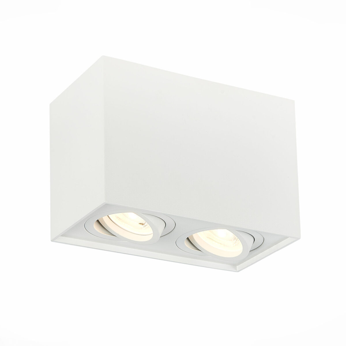 ST109.507.02 Светильник потолочный Белый GU10 2*50W  L181xW100xH123 220V Без ламп Накладные светильники — изображение 1