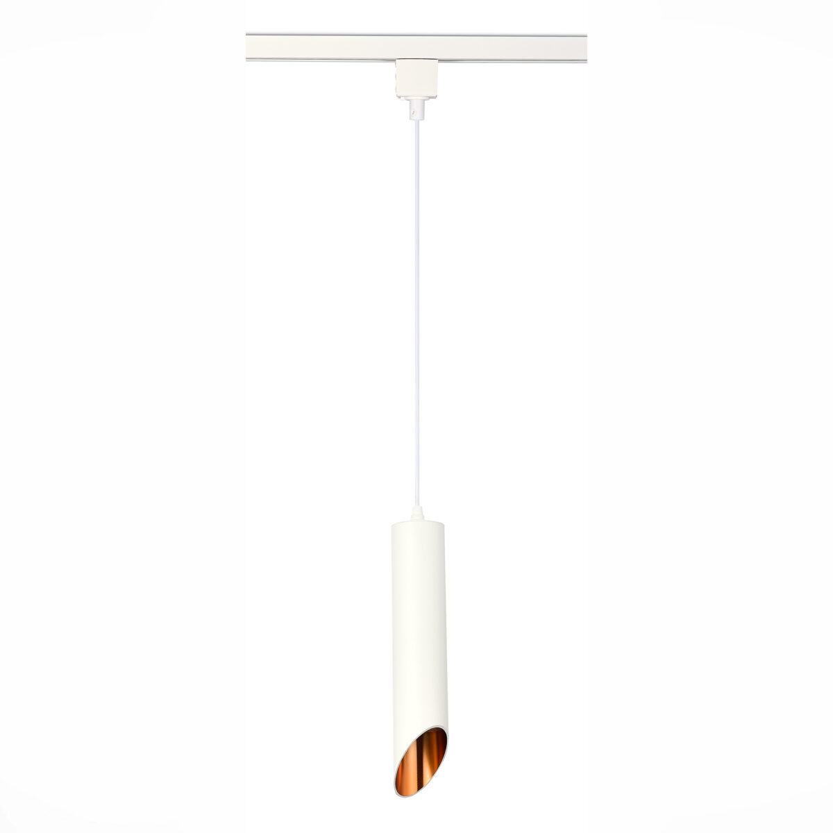 ST152.506.01 Светильник трековый Белый GU10 1*50W IP20 D60xH300 220V Без ламп BASE — изображение 2