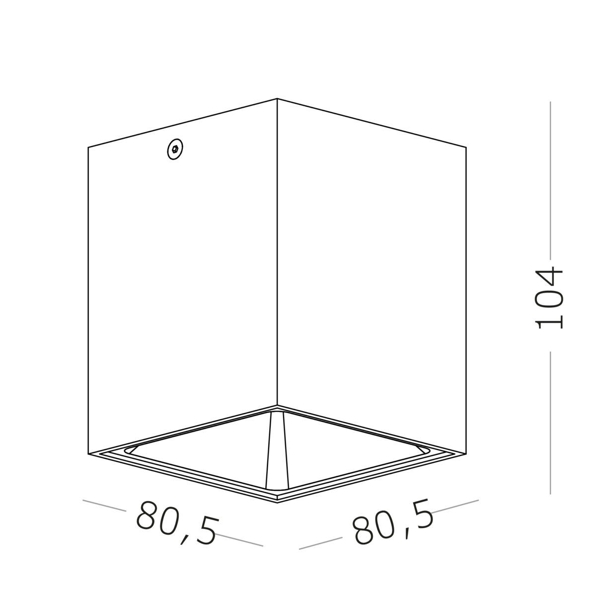 ST168.502.01 Светильник потолочный Белый GU10 1*50W IP20 L82,5xW82,5xH104 220V Без ламп Накладные светильники — изображение 2