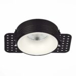 ST218.458.01 Св-к встр. Черный GU10 1*50W  IP20 D78xH30 165-265V Без ламп Встраиваемые светильники — изображение 2