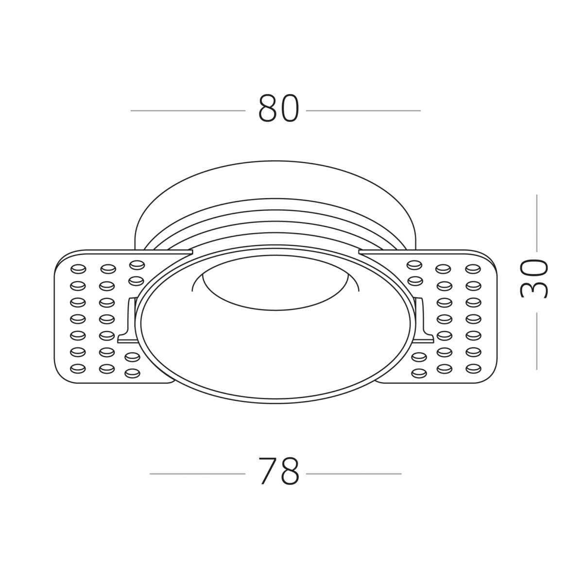 ST218.458.01 Св-к встр. Черный GU10 1*50W  IP20 D78xH30 165-265V Без ламп Встраиваемые светильники — изображение 3