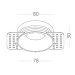 ST218.458.01 Св-к встр. Черный GU10 1*50W  IP20 D78xH30 165-265V Без ламп Встраиваемые светильники — изображение 3