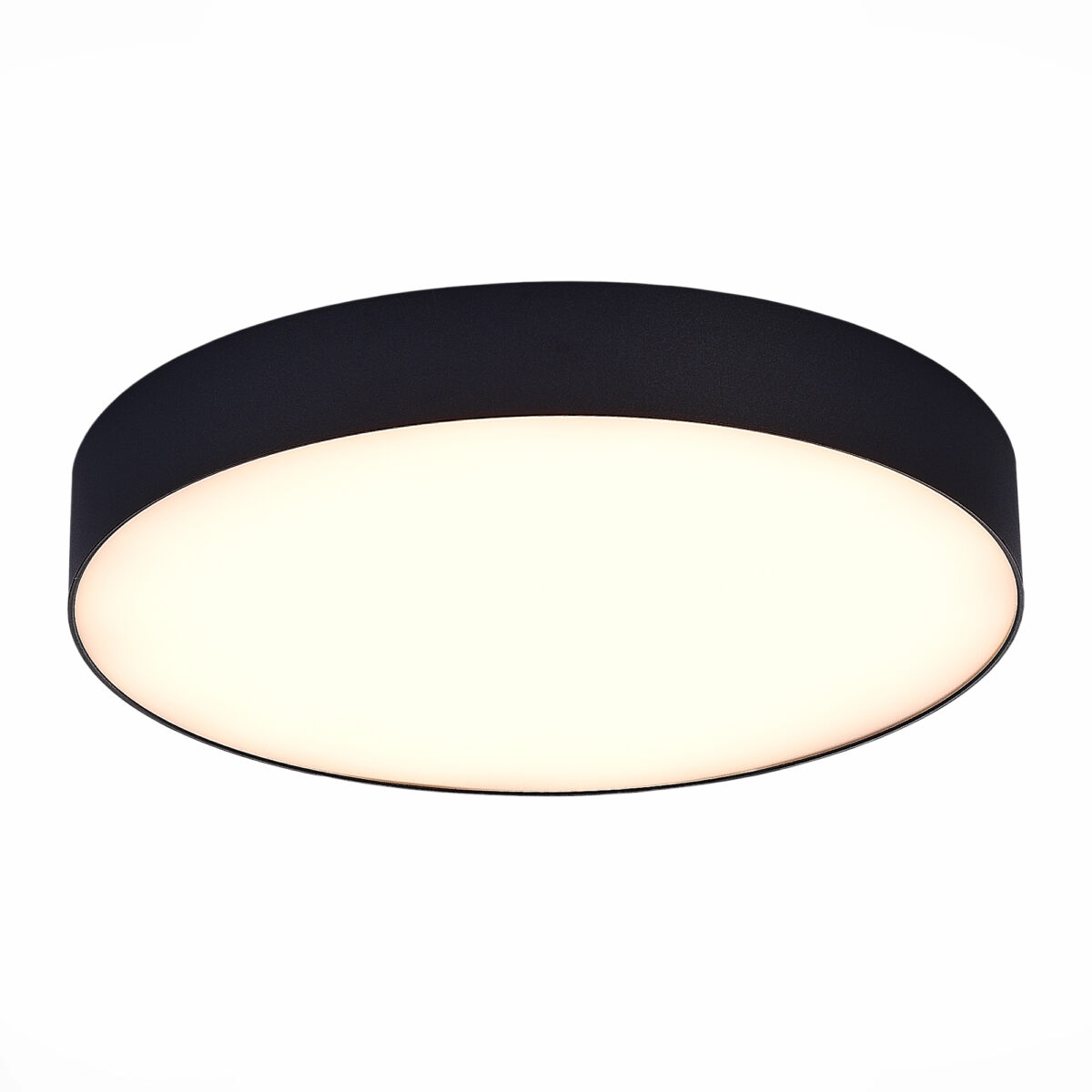 ST606.432.48 Светильник потолочный Черный LED 1*48W 3000K 4 320Lm Ra>85 120° IP20 D400xH55 185-265V Накладные светильники — изображение 1