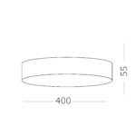 ST606.442.48 Светильник потолочный Черный LED 1*48W 4000K 4 320Lm Ra>85 120° IP20 D400xH55 185-265V Накладные светильники — изображение 3