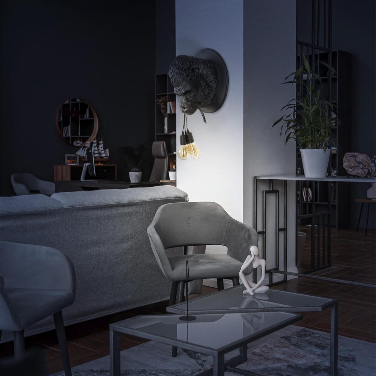10178 Grey Настенный светильник LOFT IT Gorilla — изображение 7