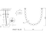 07627-15L,20(3000K) Подвес Мони бронза Led 90W — изображение 4