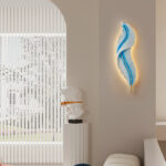 Настенный светодиодный светильник в виде пера птицы 269101/D180/H880/27W/3K Bl Arte Milano (Артемилано) — изображение 2