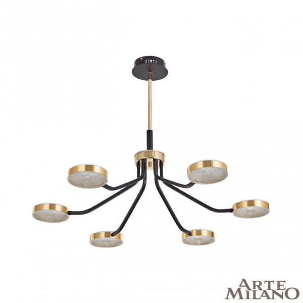 Люстра светодиодная 276079/6 BK/GD Arte Milano (Артемилано)