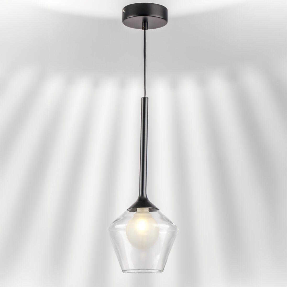 801201 Люстра VETRO 1х6W(led) G9 ЧЕРНЫЙ/ПРОЗРАЧНЫЙ — изображение 9