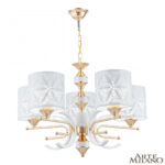 Люстра подвесная с плафонами 302097/5 Wh/Gd Arte Milano (Артемилано)