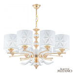 Люстра подвесная с плафонами 302097/8 Wh/Gd Arte Milano (Артемилано)