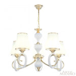 Люстра подвесная с плафонами 302387/5 Wh/Gd Arte Milano (Артемилано)
