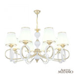 Люстра подвесная с плафонами 302387/8 Wh/Gd Arte Milano (Артемилано)