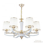 Люстра подвесная с плафонами 302457/6 Wh/Gd Arte Milano (Артемилано) — изображение 3