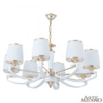 Люстра подвесная с плафонами 302457/8 Wh/Gd Arte Milano (Артемилано)