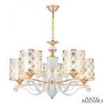 Люстра подвесная с плафонами 303097/5 Wh/Gd Arte Milano (Артемилано)