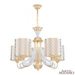 Люстра подвесная с плафонами 303387/5 Wh/Gd Arte Milano (Артемилано)